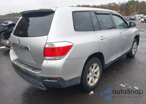 2013 Toyota Highlander Base V6 from USA, damaged, VIN 5TDZK3EH5DS101846